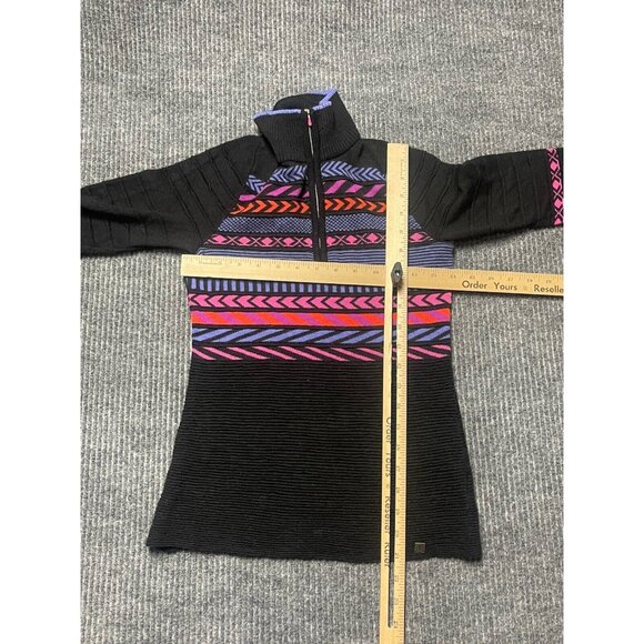 Krimson Klover Sweater Womens XS Merino Wool 1/4 Zip Telluride Top Purple Ski - Picture 6 of 9
